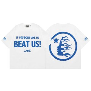 HS Beat Us Flame Tee (White/Blue)