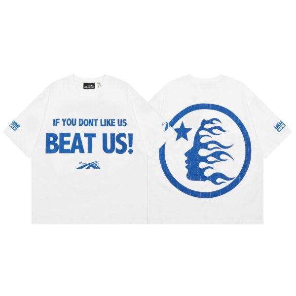HS Beat Us Flame Tee (White/Blue)