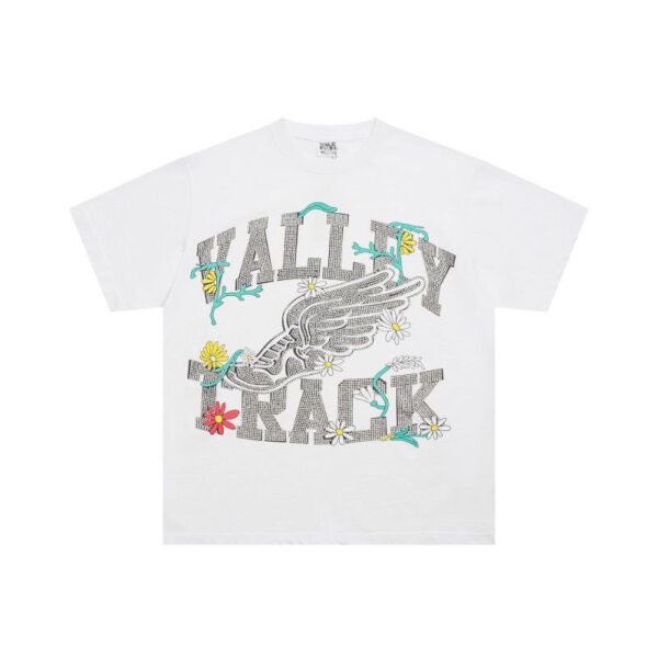 VALL Track Floral Tee (White)