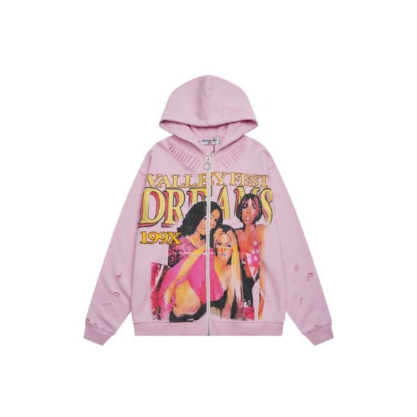 VALL Dreams Zip Hoodie (Pink)